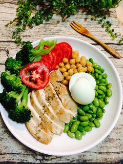 迷迭義式香料舒雞胸綜合時蔬沙拉 的食譜成品照片