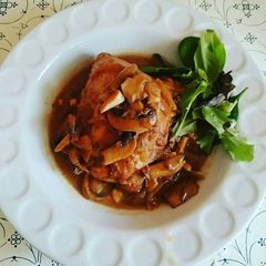 A picture of Adobong Chicken with Mushroom.