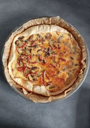 Une photo de Quiche lardons/ champignons