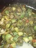 Champiñones con chintomas y calabacitas