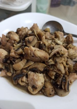 Foto resep Ayam jamur champignons menu cepat sederhana dan enak