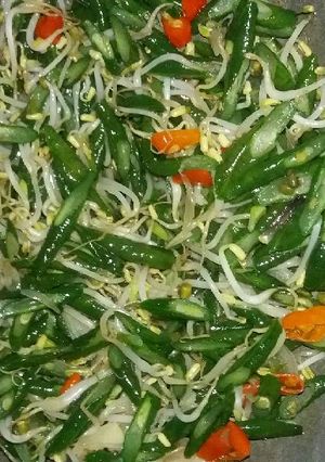 Foto resep Oseng kacang + toge