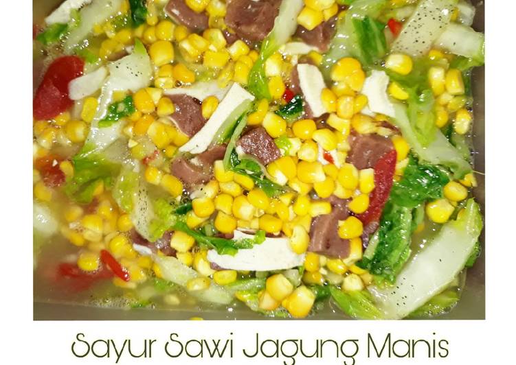 Resep Sayur Sawi Jagung Manis, Lezat