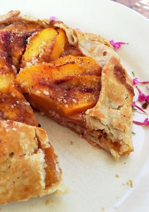 A picture of Peach Galette.