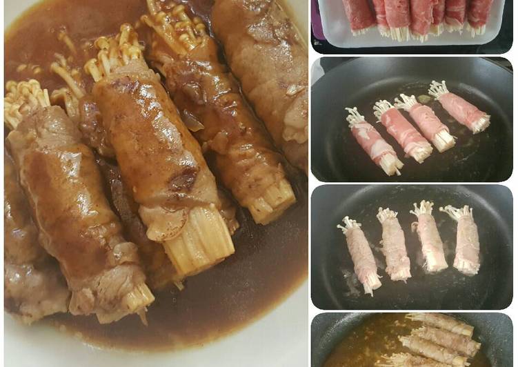 Cara Gampang Membuat Beef Enoki…yummy, Menggugah Selera