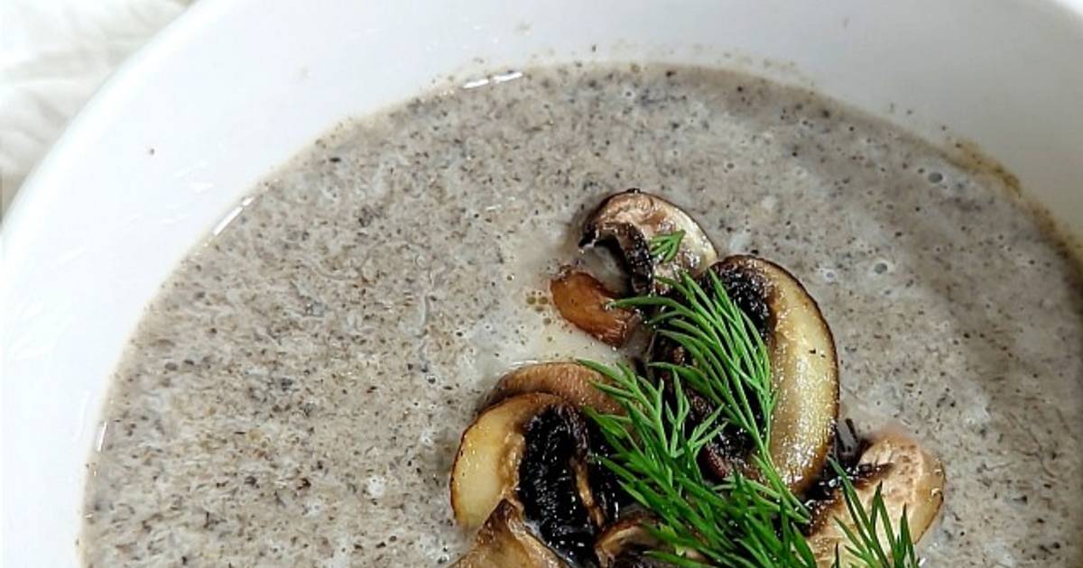 Crema de portobellos al cava Receta de Sandra_M Cookpad