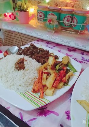 صورة لوصفة لحمة بصوص البصل