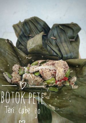 Foto resep Botok Pete Teri cabe ijo