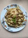 Bandnudeln mit Pfifferlingen in Sahne