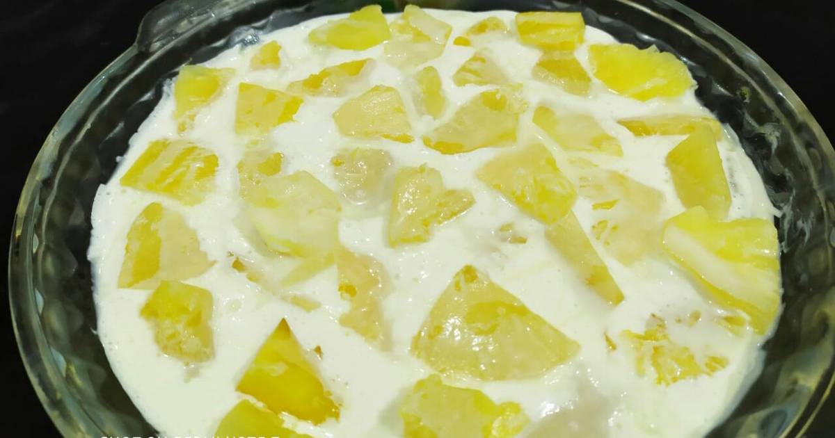Pineapple delight Recipe by Kehkashan Siddique Cookpad