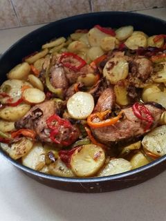 صورة لوصفة صينية دجاج مع توم