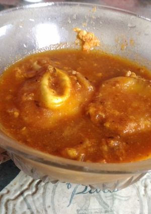 A picture of Egg drop curry.