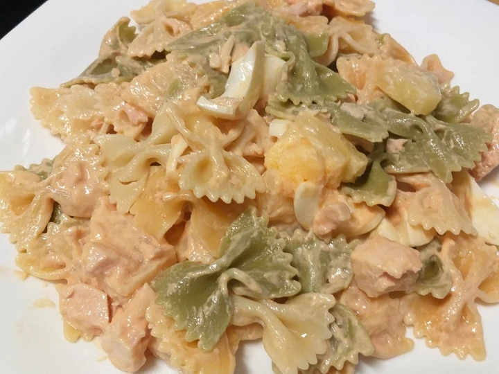 Receta Ensalada de pasta tricolor  que Delicioso