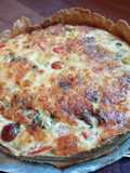 Quiche de tomates cherries y roquefort