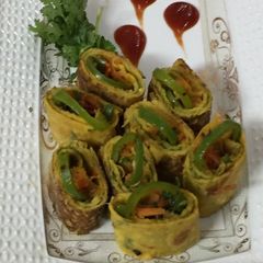 A picture of Veggies Besan Basket.