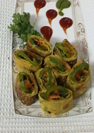 A picture of Veggies Besan Basket.