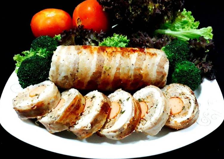 อกไก่ม้วน/อกไก่ม้วนรับอรุณ (Grilled Chicken Rolls)