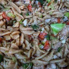 A picture of Oil free pasta.