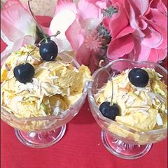 Mangoes summer caranch ice cream 😋 A picture of Mangoes summer caranch ice cream 😋.
