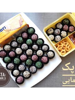 عکسی از دستور توپک خرمایی بیسکوییتی
