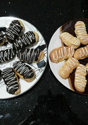 Foto resep Eclair (kue sus panjang)