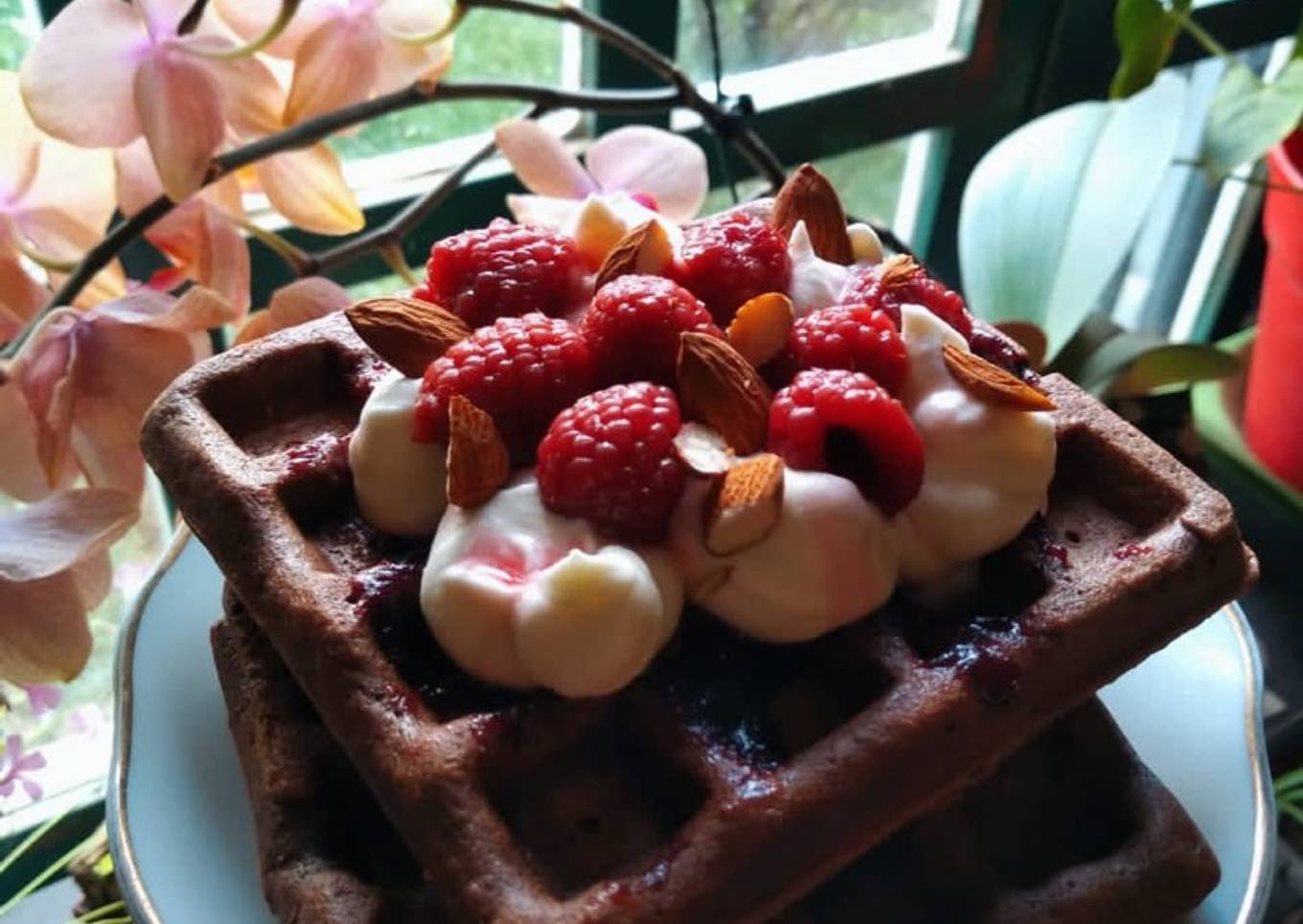 🍫Waffles de chocolate gluten free ❣️