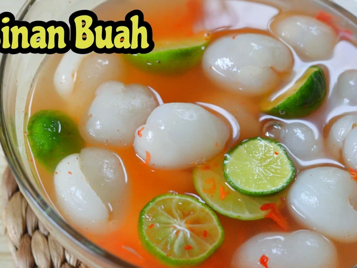 Easy Steps to Make Recipes Asinan Buah Rambutan the Delicious So Delicious.