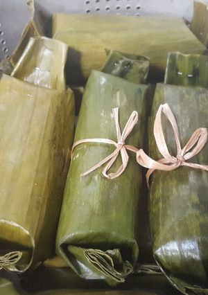 Foto resep Lontong daging rendang