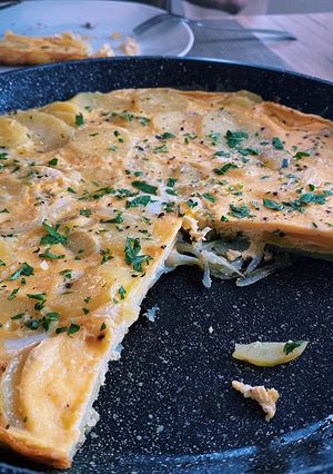 A picture of Potato tortilla 🍳.