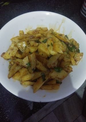 A picture of Jeera aalu.