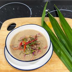 A picture of Chinese Sausage In Coconut milk.