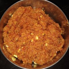 A picture of Gazar halwa.