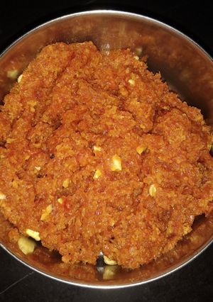 A picture of Gazar halwa.