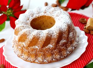 Foto principal de Bundt cake de turrón blando (Jijona)