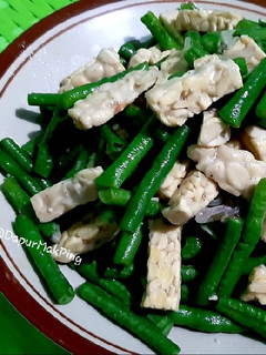 Foto resep Oseng tempe + kacang panjang