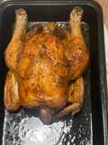 Pollo intero al forno con le erbe