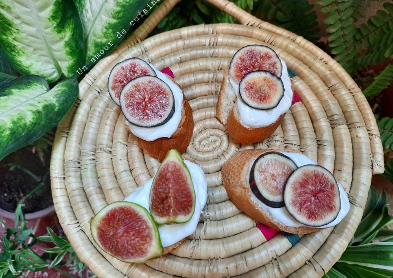 Tartines fromage figues 🍹