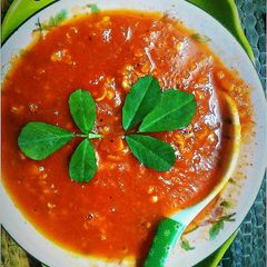 A picture of Oats Red Capsicum Soup.