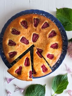 Foto de Bolo de Ricotta e Framboesas