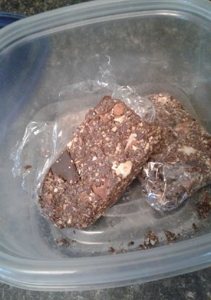 A picture of Chocolate Peanut Butter Protein Bars.