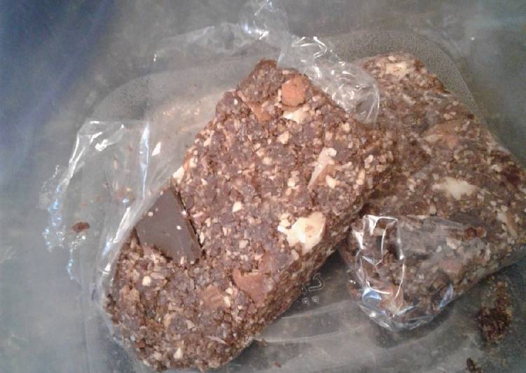 chocolate peanut butter protein bars recipe main photo