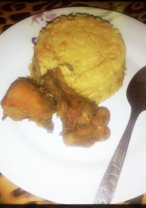 A picture of Rice and beans.
