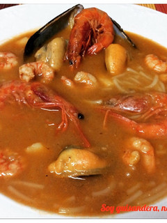 Una foto de Sopa de marisco