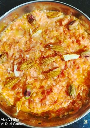 A picture of Gajar ki kheer.