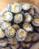 Sushi de mango