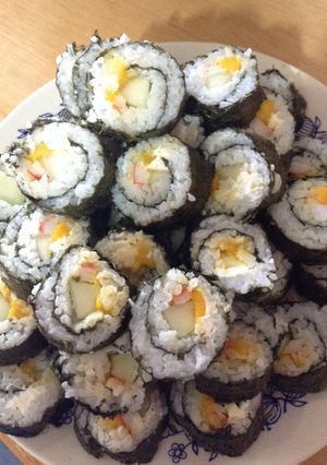 Una foto de Sushi de mango