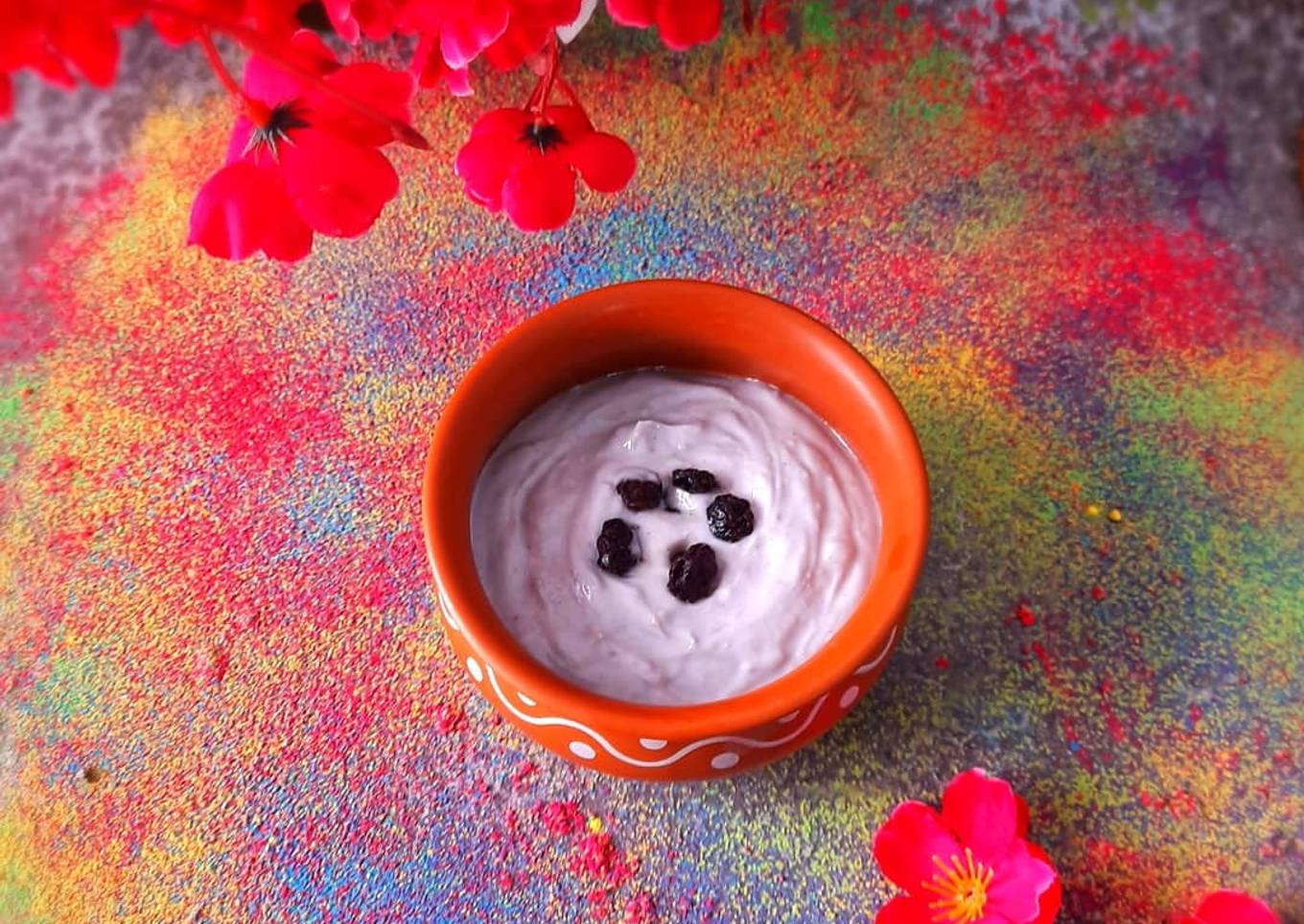 Blueberry Thandai Shrikhand