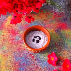 Blueberry Thandai Shrikhand A picture of Blueberry Thandai Shrikhand.