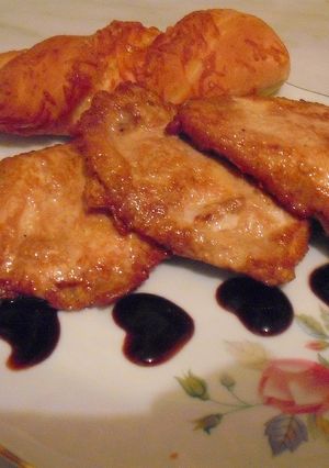 Фото Куриные биточки с сырной палочкой.