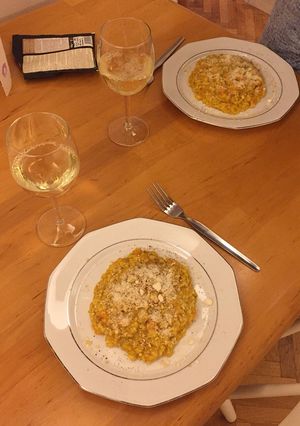 A picture of Pumpkin risotto.